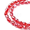 Electroplate Glass Beads Strands EGLA-R008-6x4mm-9-3