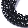 Natural Black Spinel Beads Strands G-E560-Q05-3