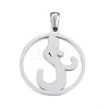 Non-Tarnish 304 Stainless Steel Pendants STAS-K162-051P-2