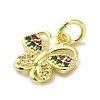 Real 18K Gold Plated Brass Pave Cubic Zirconia Pendants KK-M283-10B-02-2