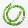 Natural Agate Bead Strands G-K166-07F-8mm-2