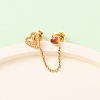 304 Stainless Steel Heart Stud Earring & Hoop Earring Sets EJEW-K268-93G-01-3-2