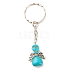 Dyed Synthetic Turquoise Keychains KEYC-JKC00328-2