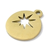 304 Stainless Steel Pendants STAS-C097-25G-2