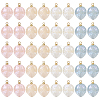 40Pcs 4 Colors Imitation Gemstone Acrylic Pendants SACR-TA0001-22-2