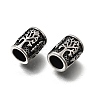 304 Stainless Steel European Tube Beads STAS-D382-16AS-2