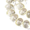 Transparent Electroplate Glass Beads Strands EGLA-N012-06E-3