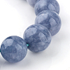 Dyed Natural Quartz Round Bead Strands X-G-R173-8mm-03-4