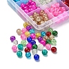 360Pcs 12 Colors Spray Painted Crackle Glass Beads Strands CCG-YW0001-12-3
