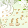 40Pcs Brass Stud Earrings Findings KK-SC0006-87G-3