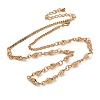 Summer Beach Alloy Shell Shaped Bib Necklaces for Women NJEW-U013-05G-02-1