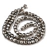 Electroplate Transparent Glass Beads Strands GLAA-C029-03B-05-2