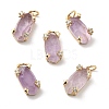 Faceted Natural Amethyst Pendants X-KK-Z137-14G-03-1