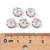 Brass Rhinestone Spacer Beads RB-A014-L8mm-27S-4