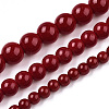 Opaque Solid Color Glass Beads Strands LS-GLAA-T032-P8mm-05-4