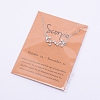 Alloy Rhinestone Pendants Necklaces NJEW-WH0007-02J-4