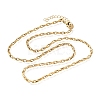 3MM 304 Stainless Steel Twisted Oval Link Chain Necklaces for Man and Women SA-CBAB767-18A-G-4