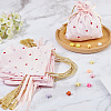 Heart Printed Cloth Drawstring Storage Bags ABAG-WH20010-20C-02-3