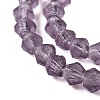 Imitate Austrian Crystal Frosted Glass Beads Strands EGLA-A039-T3mm-MD04-4