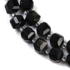 Natural Golden Sheen Obsidian Beads Strands G-B125-O03-01-4