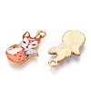 Painted Alloy Pendants PALLOY-P288-05G-04-2