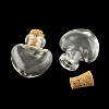 Heart Glass Bottle for Bead Containers X1-AJEW-R045-02-1