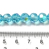 Electroplate Transparent Glass Beads Strands LS-EGLA-A035-T8mm-L08-4