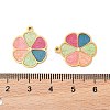 304 Stainless Steel Enamel Pendants STAS-S156-01G-05-3
