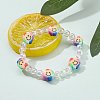 Handmade Polymer Clay Beads Stretch Bracelets for Kids BJEW-JB06325-04-2