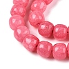 Dyed Natural White Jade Beads Strands G-T138-S16-3
