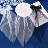 3Pcs 3 Colors Polyester Mesh Big Bowknot Hair Barrettes OHAR-FH0001-14-4