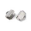 304 Stainless Steel Ribbon Crimp Ends STAS-E471-05H-P-2