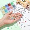 300Pcs 10 Colors Spray Painted Transparent Acrylic Beads OACR-FS0002-62-6