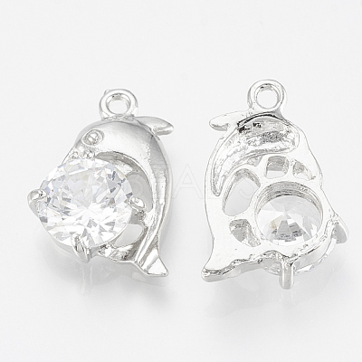 Alloy Cubic Zirconia Pendant ZIRC-Q017-061P-1