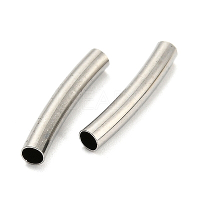 Non-Tarnish 304 Stainless Steel Tube Beads STAS-B047-27B-P-1