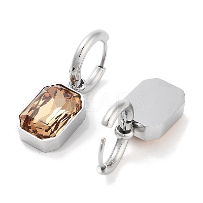304 Stainless Steel Hoop Earring Hand Polished EJEW-C017-06P-04-1