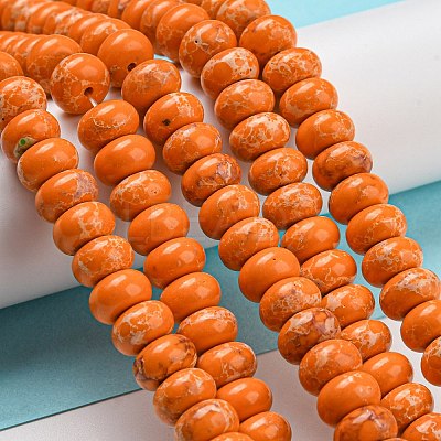 Synthetic Imperial Jasper Dyed Beads Strands G-D077-E01-01F-1