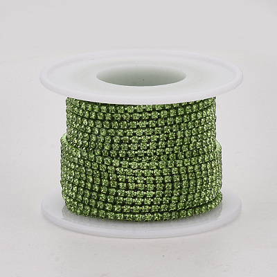 Electrophoresis Iron Rhinestone Strass Chains CHC-Q009-SS12-B06-1
