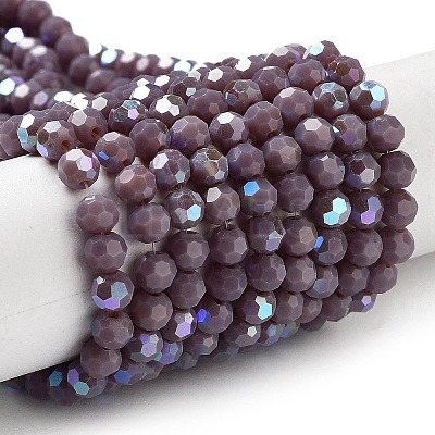 Opaque Glass Beads Strands LS-EGLA-A035-P4mm-L11-1