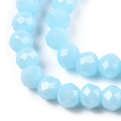 Electroplate Glass Beads Strands EGLA-A034-P1mm-A04-1