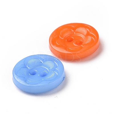 Acrylic Sewing Buttons for Clothes Design X-BUTT-E083-F-M-1