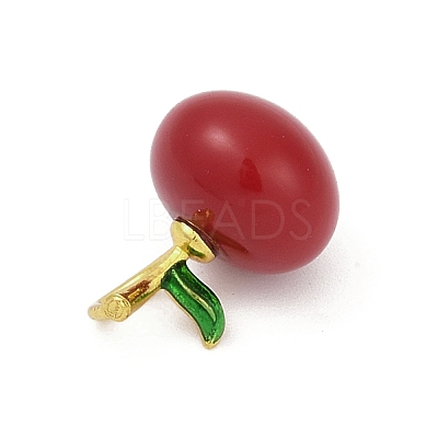 Enamel Plastic Pendants KK-G526-21G-03-1