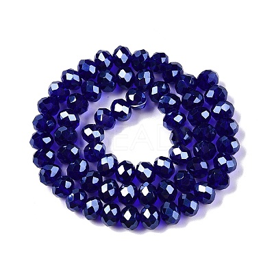 Electroplate Glass Beads Strands EGLA-A044-T8mm-A06-1