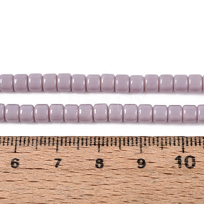 Opaque Solid Color Glass Beads Strands GLAA-N065-4x4mm-C06-1