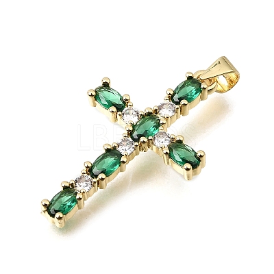 Brass Pave Cubic Zirconia Pendants CU-CBAE7DF-11G-A01-1