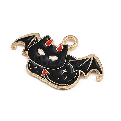 Halloween Alloy Enamel Pendants FIND-I052-01KCG-08-1