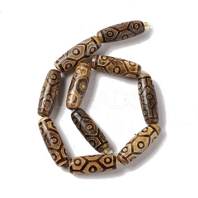 Tibetan Style dZi Beads Strands G-A024-01R-1