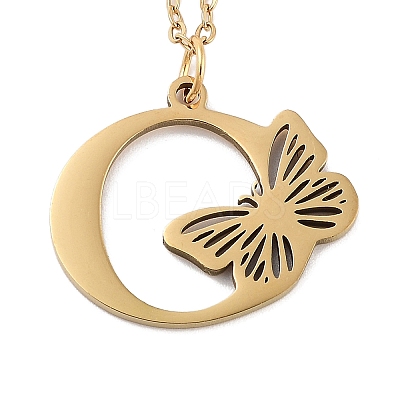PVD Vacuum Plating 201 Stainless Steel Necklaces NJEW-R267-01O-G-1