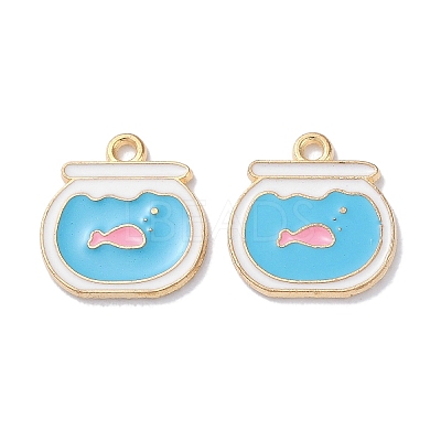 Alloy Enamel Pendants X-ENAM-O001-11C-G-1