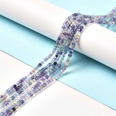 Natural Fluorite Beads Strands G-D467-A03-1